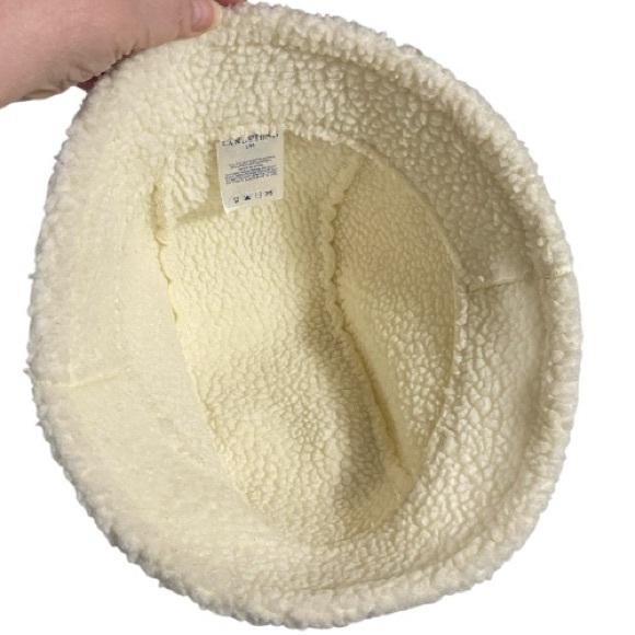 EUC Vintage Lands End Hat, Fleece, Sherpa, Bucket Hat, Sz L/XL, Winter, Snow - Picture 6 of 7